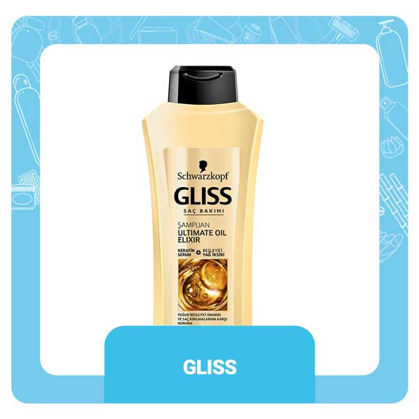 شامپو گلیس | gliss مدل Ultimate Oil Elixir حجم 550 میلی لیتر | پاک مارکت