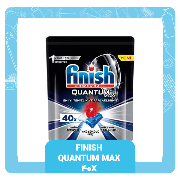 قرص ماشین ظرفشویی 40 عددی finish مدل Quantum max | پاک مارکت