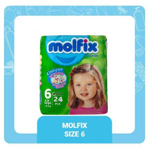 پوشک مولفیکس سایز 6 بسته 24 عددی molfix | پاک مارکت