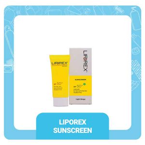 کرم ضد آفتاب لیپورکس برای پوست نرمال تا چرب بژ روشن SPF 50
